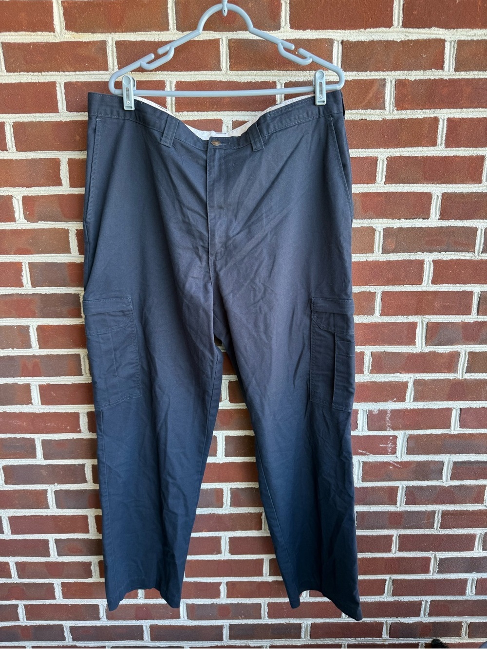 Men’s Dickies Navy Cargo Pants with Side Utility Pockets